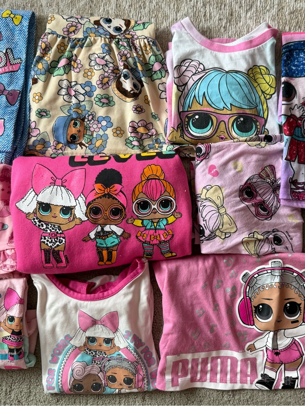 L.O.L. Surprise! LOT 4T shirts dress hoodie pants